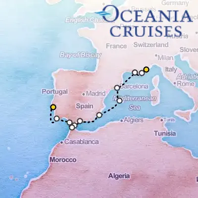 July 12th, 2026  - Passage to Portugal on the Oceania Nautica