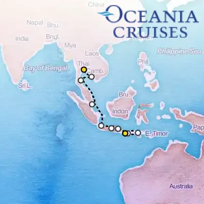 January 17th, 2027  - Lands of Spices & Dragons Cruise on the Oceania Nautica