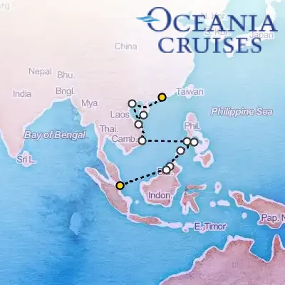 December 21st, 2026  - Legends of Jade Cruise on the Oceania Nautica