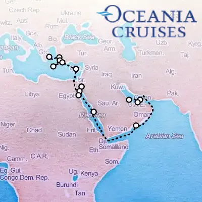 September 23rd, 2026  - Kingdoms of Sea & Sand Cruise on the Oceania Nautica