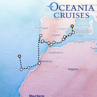 March 27th, 2026  - Sunlit Isles to Iberia on the Oceania Nautica