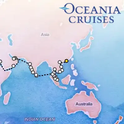 April 24th, 2027  - Grand Asia Exploration on the Oceania Nautica