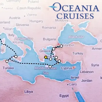 July 5th, 2026  - Minarets & Mosaics Cruise on the Oceania Regatta