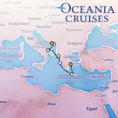 August 10th, 2026  - Adriatic Awakening Cruise on the Oceania Regatta