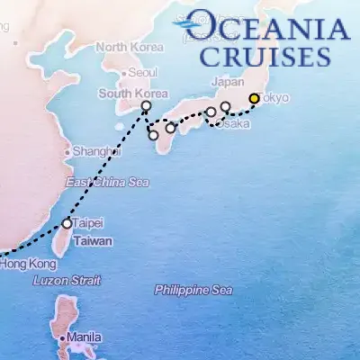 April 16th, 2027  - Whispers of the Far East Cruise on the Oceania Riviera