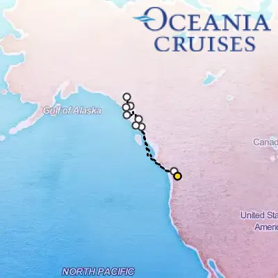 July 2nd, 2026  - Alaska Horizons Cruise on the Oceania Riviera
