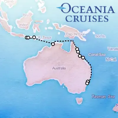 November 17th, 2026  - Bali to Barrier Reefs Cruise on the Oceania Riviera