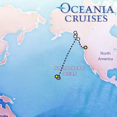 September 19th, 2026  - Glaciers & Volcanoes Cruise on the Oceania Riviera