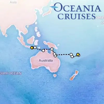 October 30th, 2026  - Atolls, Outback & Dragons Cruise on the Oceania Riviera