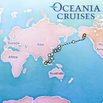 April 5th, 2027  - Asia to Alaska Majesty Cruise on the Oceania Riviera