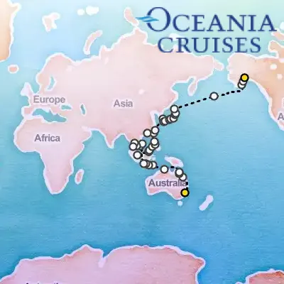 March 7th, 2027  - Epic Reefs to Icy Glaciers Voyage on the Oceania Riviera