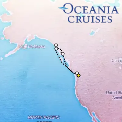 July 14th, 2026  - Visions of Alaska Cruise on the Oceania Riviera