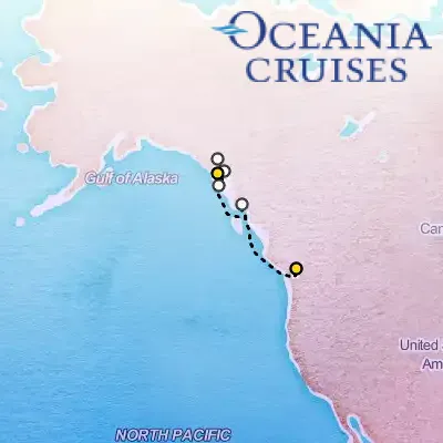 June 4th, 2026  - Voyage of the Glaciers on the Oceania Riviera