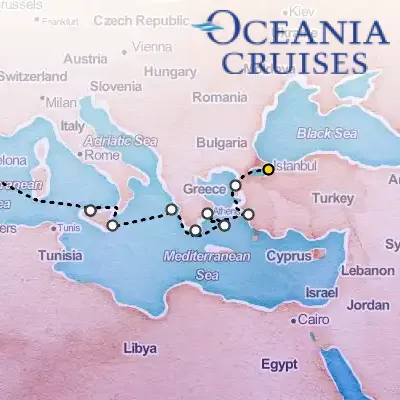August 17th, 2026  - Visions of Byzantium Cruise on the Oceania Sirena