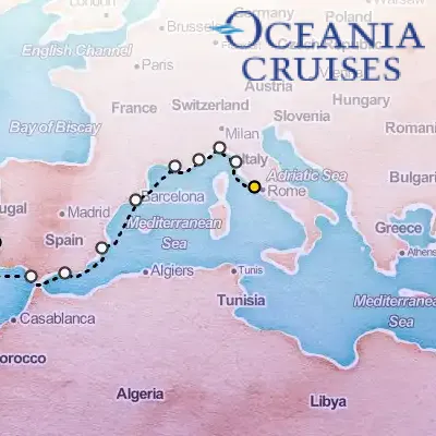 January 4th, 2027  - Invitation to Iberia Cruise on the Oceania Sirena