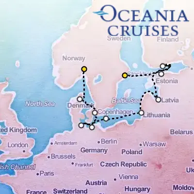 July 13th, 2026  - Baltic Brilliance Cruise on the Oceania Sirena