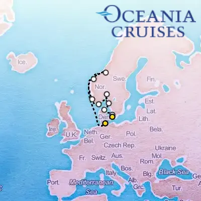 July 8th, 2025  - Kiel Canal to Scandinavia Cruise on the Oceania Sirena