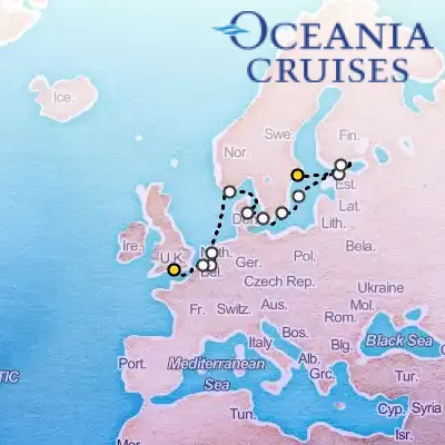 July 24th, 2026  - Jewels Of Northern Europe Cruise on the Oceania Sirena