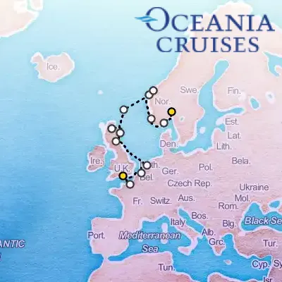 June 30th, 2026  - European Coronation Cruise on the Oceania Sirena