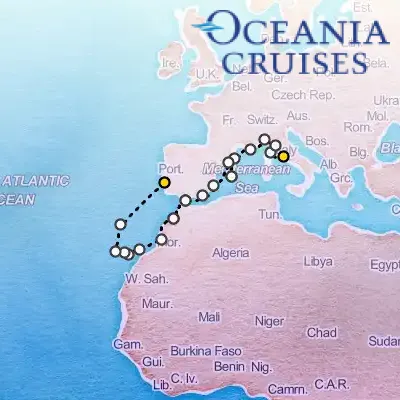 December 2nd, 2026  - Mediterranean Isles Legacy Cruise on the Oceania Sirena