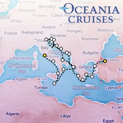 November 12th, 2026  - Revered & Romantic Shores Cruise on the Oceania Sirena