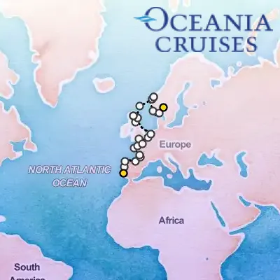 June 23rd, 2026  - Wine Country & Fjords Cruise on the Oceania Sirena
