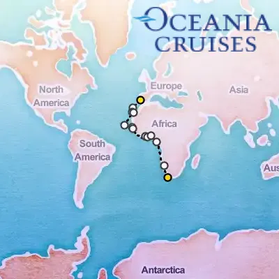 January 14th, 2027  - Mystical Atlantic Africa Cruise on the Oceania Sirena
