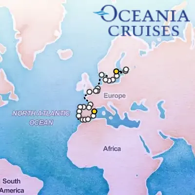 July 24th, 2026  - Epic Baltic to Iberia Cruise on the Oceania Sirena