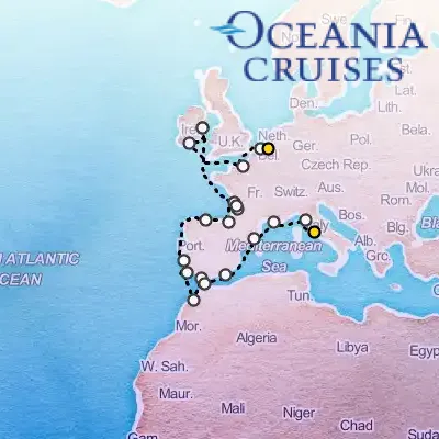 September 22nd, 2025  - European & Exotic Medley Cruise on the Oceania Sirena