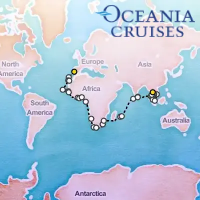 November 7th, 2025  - Astonishing Africa & Asia Cruise on the Oceania Sirena