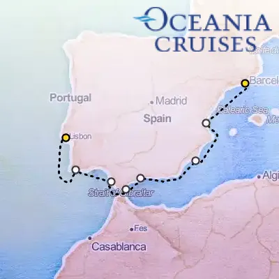 June 16th, 2026  - Stars of Spain & Portugal Cruise on the Oceania Sirena