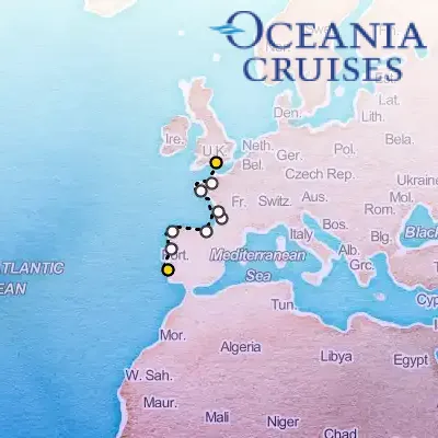 June 23rd, 2026  - Vineyards & Vistas Cruise on the Oceania Sirena