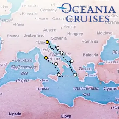 May 12th, 2026  - Adriatic & Ionian Artistry Cruise on the Oceania Sirena
