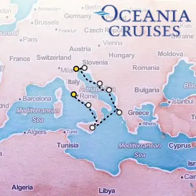June 2nd, 2026  - Venetian Strongholds Cruise on the Oceania Sirena