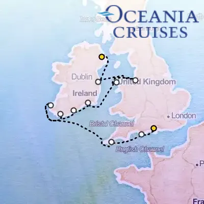 August 2nd, 2026  - British & Celtic Charms Cruise on the Oceania Vista