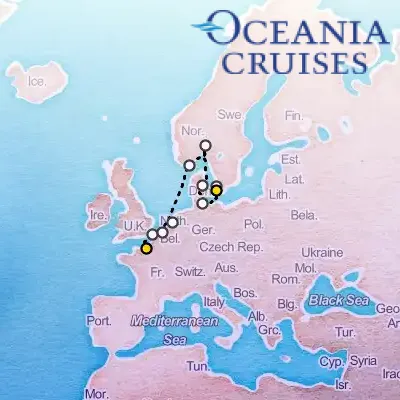 July 16th, 2027  - Charms of Northern Europe Cruise on the Oceania Vista