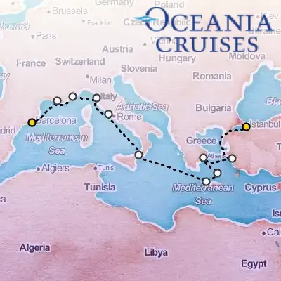 September 14th, 2025  - Immortal Mediterranean Cruise on the Oceania Vista