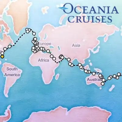 March 7th, 2026  - Global Wanderlust Cruise on the Oceania Vista
