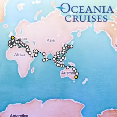 February 26th, 2027  - Kangaroo Route Cruise on the Oceania Vista