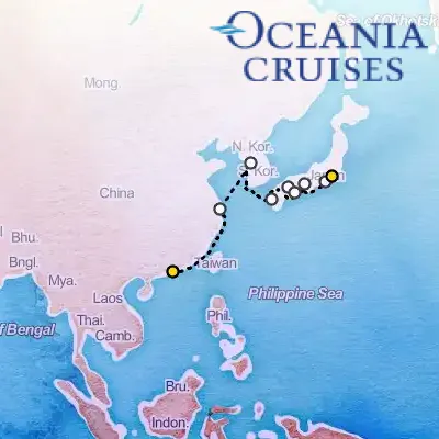 March 29th, 2027  - Koi Ponds to Kimonos Cruise on the Oceania Vista