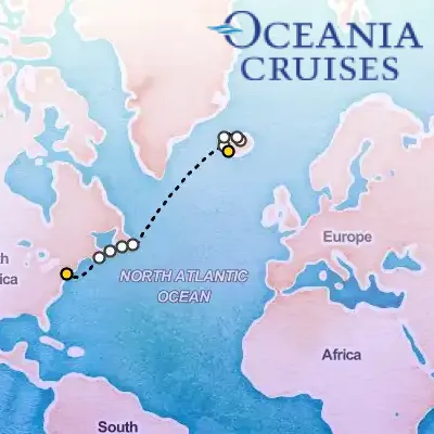 July 9th, 2026  - Maritimes & Iceland Cruise on the Oceania Vista