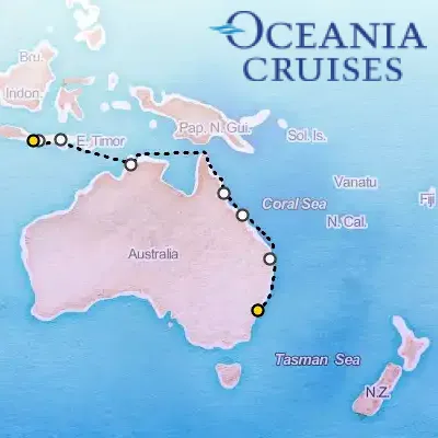 February 26th, 2027  - Koalas to Komodos Cruise on the Oceania Vista