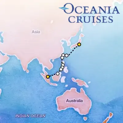 April 11th, 2027  - Archipelagos of the East Cruise on the Oceania Vista