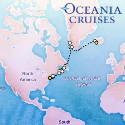 August 21st, 2027  - Untamed North Atlantic Cruise on the Oceania Vista