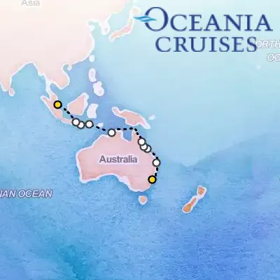 April 9th, 2026  - Barrier Reef Treasures Cruise on the Oceania Vista