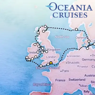 August 2nd, 2026  - North & Baltic Sea Embrace Cruise on the Oceania Vista
