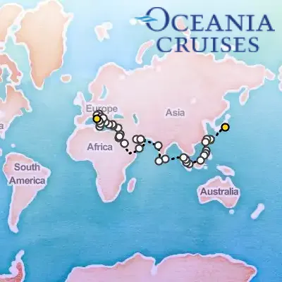 April 11th, 2027  - Spice Routes & Roman Roads Voyage on the Oceania Vista