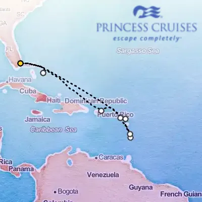 March 29th, 2026  - Southern Caribbean with Martinique Cruise on the Princess Caribbean