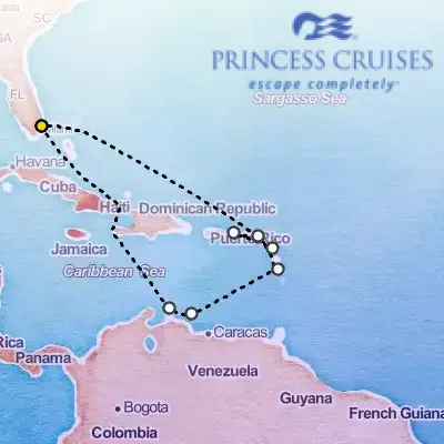 December 11th, 2025  - Circle Caribbean Cruise on the Princess Caribbean