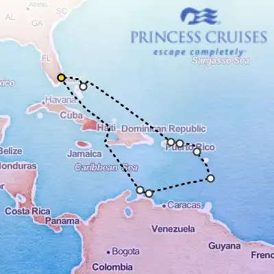 February 9th, 2026  - Circle Caribbean Cruise on the Princess Caribbean